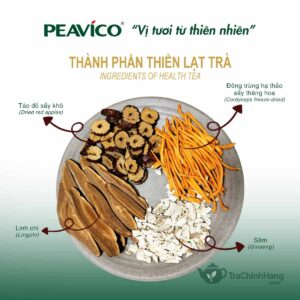 Alternative view of Trà Thiền Lạt Peavico - Trà Thảo Dược Đông Trùng Linh Chi (20 Gói)