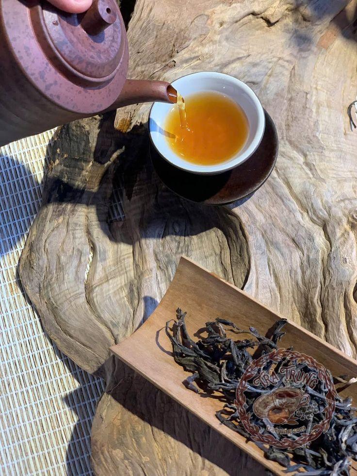 Thưởng thức trà phổ nhĩ tiểu thanh cam và đại hồng cam
