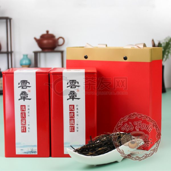 Hộp quà tặng hồng trà điền hồng Vân Chương Phượng Khánh 2020