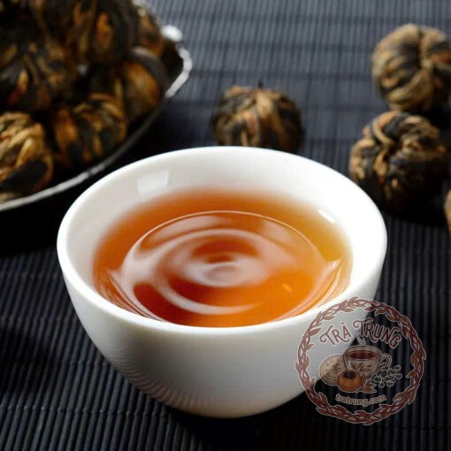 Cánh hồng trà điền hồng vân nam bảo tháp khô cuộn tròn dệt tơ thủ công