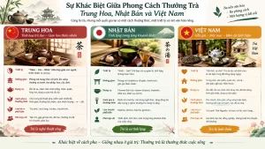 Sự Khác Biệt Giữa Phong Cách Thưởng Trà Trung Hoa, Nhật Bản Và Việt Nam
