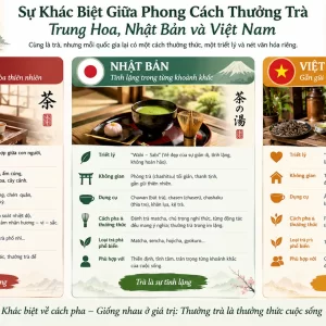 Sự Khác Biệt Giữa Phong Cách Thưởng Trà Trung Hoa, Nhật Bản Và Việt Nam